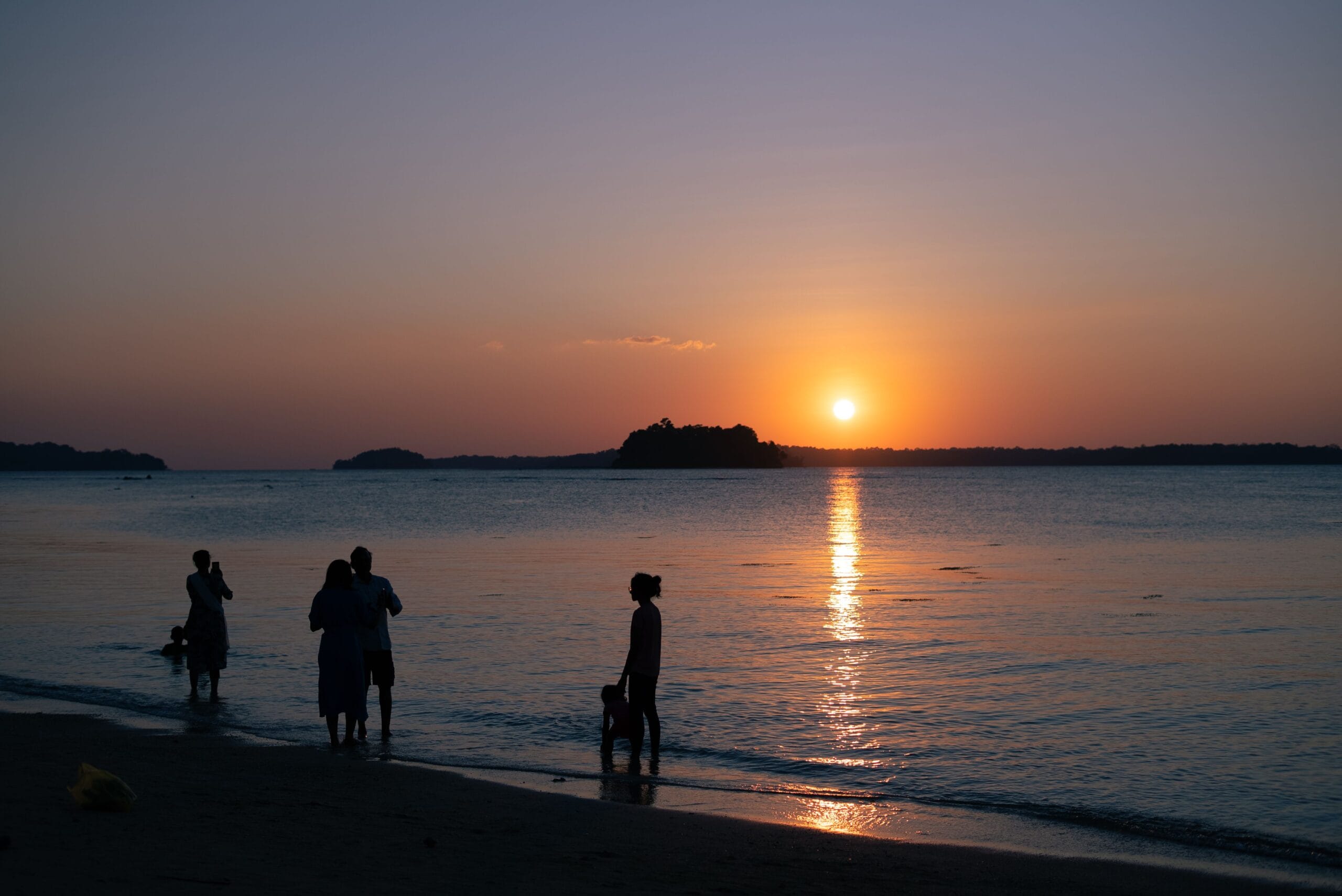 andaman havelock beach sunset view